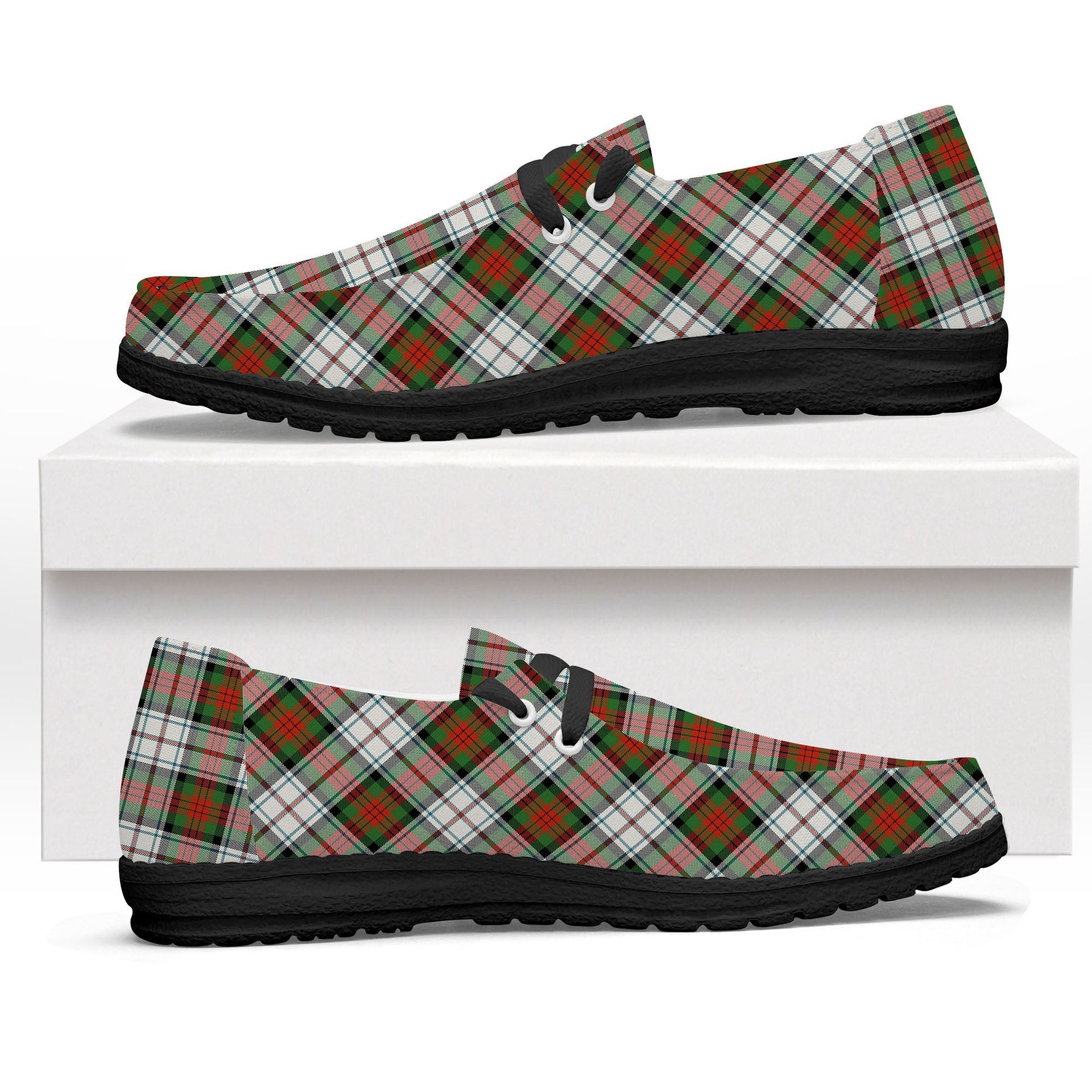 ScotsTee Shop Scottish McDuff Dress Ancient Tartan Plaid Canvas Loafer Shoes