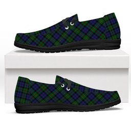 ScotsTee Shop Scottish McEwan - McEwen Tartan Plaid Canvas Loafer Shoes