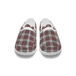 ScotsTee Shop Scottish McBean Dress Modern Tartan Plaid Canvas Loafer Shoes