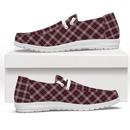ScotsTee Shop Scottish McFarland Dress Tartan Plaid Canvas Loafer Shoes