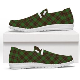 ScotsTee Shop Scottish McFie Hunting Ancient Tartan Plaid Canvas Loafer Shoes