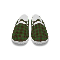 ScotsTee Shop Scottish McFie Hunting Ancient Tartan Plaid Canvas Loafer Shoes