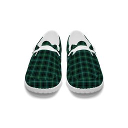 ScotsTee Shop Scottish McIver Hunting Modern Tartan Plaid Canvas Loafer Shoes