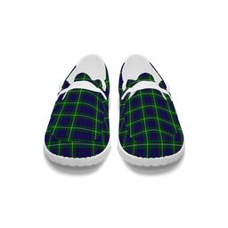 ScotsTee Shop Scottish McIntyre Hunting Modern Tartan Plaid Canvas Loafer Shoes