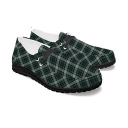 ScotsTee Shop Scottish McKenzie Dress Tartan Plaid Canvas Loafer Shoes