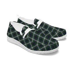 ScotsTee Shop Scottish McKenzie Dress Tartan Plaid Canvas Loafer Shoes