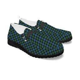 ScotsTee Shop Scottish McKay Ancient Tartan Plaid Canvas Loafer Shoes