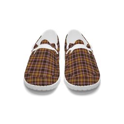 ScotsTee Shop Scottish McKay of Strathnaver Ancient Tartan Plaid Canvas Loafer Shoes
