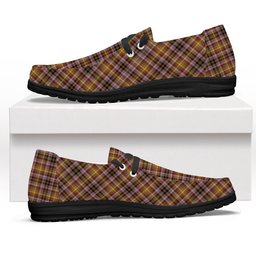 ScotsTee Shop Scottish McKay of Strathnaver Ancient Tartan Plaid Canvas Loafer Shoes