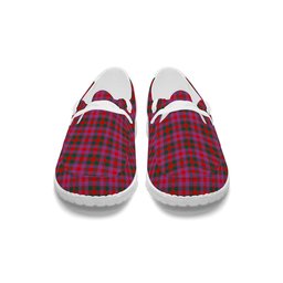 ScotsTee Shop Scottish McGowan Portrait Modern Tartan Plaid Canvas Loafer Shoes