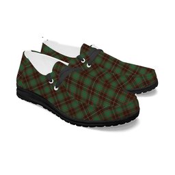 ScotsTee Shop Scottish McFie Hunting Modern Tartan Plaid Canvas Loafer Shoes