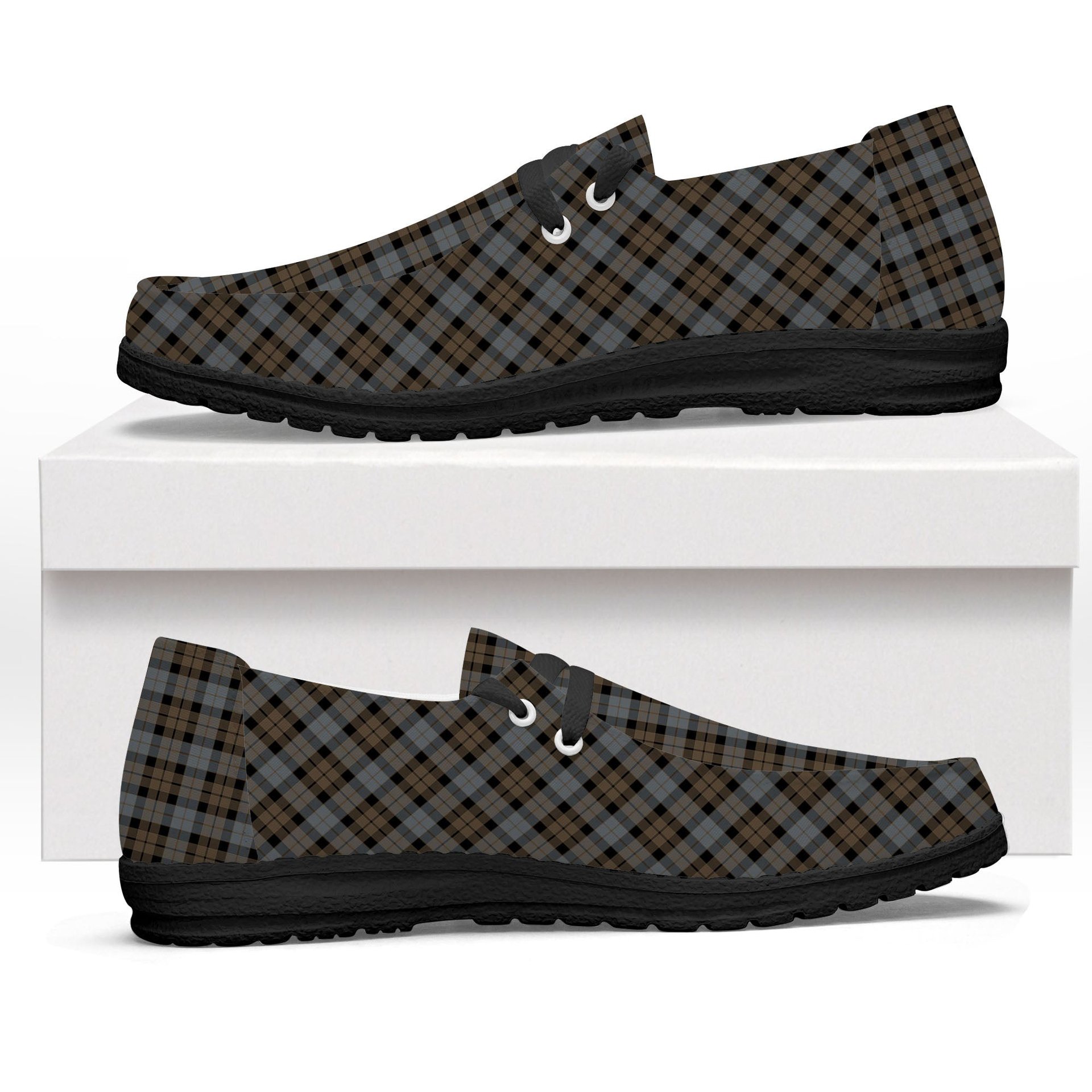 ScotsTee Shop Scottish McKay Weathered Tartan Plaid Canvas Loafer Shoes