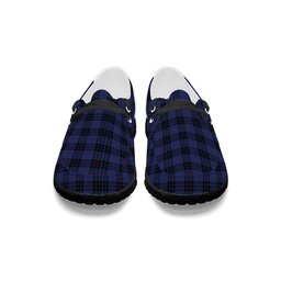 ScotsTee Shop Scottish McKay Blue #02 Tartan Plaid Canvas Loafer Shoes
