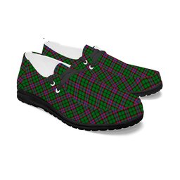 ScotsTee Shop Scottish McGeachie Tartan Plaid Canvas Loafer Shoes