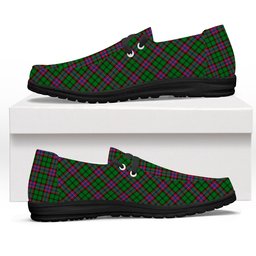 ScotsTee Shop Scottish McGeachie Tartan Plaid Canvas Loafer Shoes