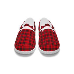 ScotsTee Shop Scottish McGillivray Modern Tartan Plaid Canvas Loafer Shoes