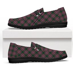 ScotsTee Shop Scottish McFarlane Hunting Modern Tartan Plaid Canvas Loafer Shoes