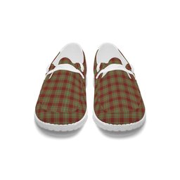 ScotsTee Shop Scottish McGillivray Hunting Ancient Tartan Plaid Canvas Loafer Shoes