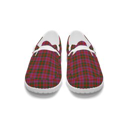 ScotsTee Shop Scottish McGowan Portrait Ancient Tartan Plaid Canvas Loafer Shoes