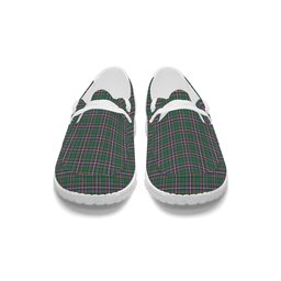 ScotsTee Shop Scottish McFarlane Hunting Ancient Tartan Plaid Canvas Loafer Shoes