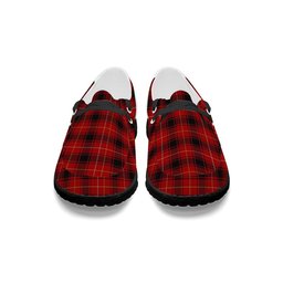 ScotsTee Shop Scottish McIver Modern Tartan Plaid Canvas Loafer Shoes