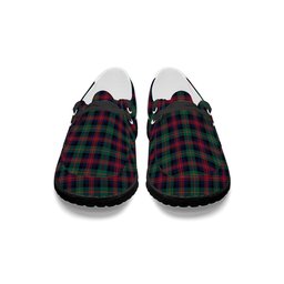 ScotsTee Shop Scottish McLennan Modern Tartan Plaid Canvas Loafer Shoes