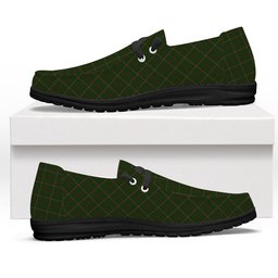 ScotsTee Shop Scottish McKinnon Hunting Tartan Plaid Canvas Loafer Shoes