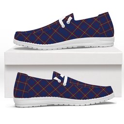 ScotsTee Shop Scottish McLaine of Lochbuie Tartan Plaid Canvas Loafer Shoes