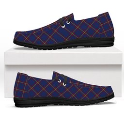 ScotsTee Shop Scottish McLaine of Lochbuie Tartan Plaid Canvas Loafer Shoes