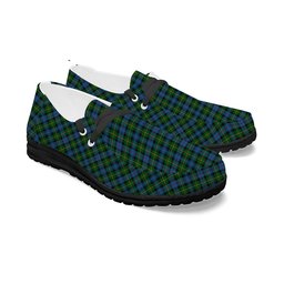 ScotsTee Shop Scottish McLeod of Skye Tartan Plaid Canvas Loafer Shoes