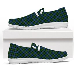 ScotsTee Shop Scottish McLeod of Skye Tartan Plaid Canvas Loafer Shoes
