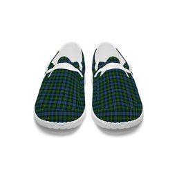 ScotsTee Shop Scottish McLeod of Skye Tartan Plaid Canvas Loafer Shoes