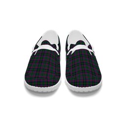 ScotsTee Shop Scottish McLachlan Hunting Tartan Plaid Canvas Loafer Shoes