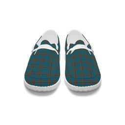 ScotsTee Shop Scottish McLaine of Lochbuie Hunting Ancient Tartan Plaid Canvas Loafer Shoes