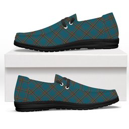 ScotsTee Shop Scottish McLaine of Lochbuie Hunting Ancient Tartan Plaid Canvas Loafer Shoes