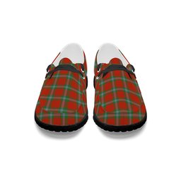 ScotsTee Shop Scottish McLaine of Loch Buie Ancient Tartan Plaid Canvas Loafer Shoes