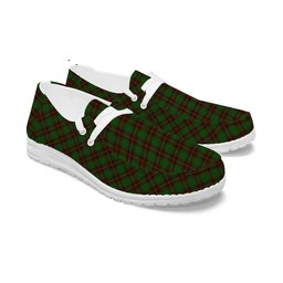 ScotsTee Shop Scottish McPhee Hunting Tartan Plaid Canvas Loafer Shoes