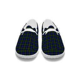 ScotsTee Shop Scottish McLeod of Harris Modern Tartan Plaid Canvas Loafer Shoes