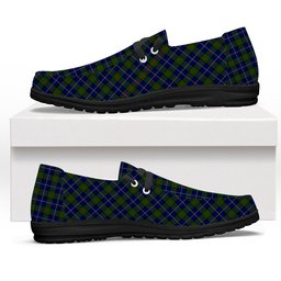 ScotsTee Shop Scottish McLeod of Harris Modern Tartan Plaid Canvas Loafer Shoes
