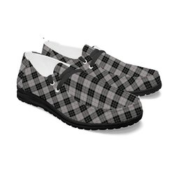 ScotsTee Shop Scottish McPherson Dress Tartan Plaid Canvas Loafer Shoes