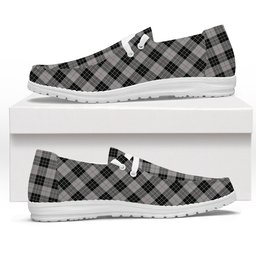 ScotsTee Shop Scottish McPherson Dress Tartan Plaid Canvas Loafer Shoes