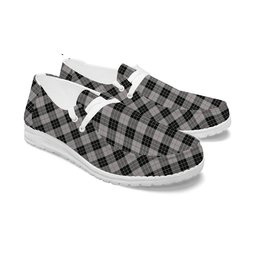 ScotsTee Shop Scottish McPherson Dress Tartan Plaid Canvas Loafer Shoes