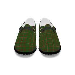 ScotsTee Shop Scottish McKinnon Hunting Modern Tartan Plaid Canvas Loafer Shoes