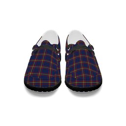 ScotsTee Shop Scottish McLaine of Lochbuie Hunting Modern Tartan Plaid Canvas Loafer Shoes