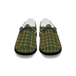 ScotsTee Shop Scottish McMillan Old Ancient Tartan Plaid Canvas Loafer Shoes