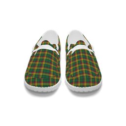 ScotsTee Shop Scottish McMillan Old Ancient Tartan Plaid Canvas Loafer Shoes