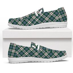ScotsTee Shop Scottish McLeod Of Californian Ancient Tartan Plaid Canvas Loafer Shoes