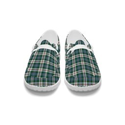 ScotsTee Shop Scottish McLeod Of Californian Ancient Tartan Plaid Canvas Loafer Shoes