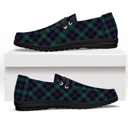ScotsTee Shop Scottish McPhail Hunting Modern Tartan Plaid Canvas Loafer Shoes