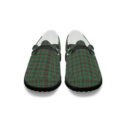 ScotsTee Shop Scottish McKinnon Hunting Ancient Tartan Plaid Canvas Loafer Shoes